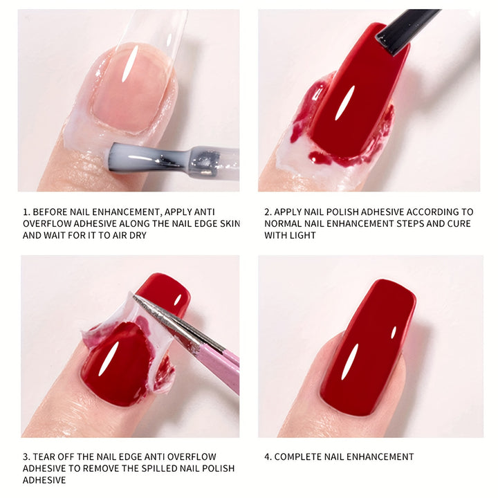 TWOING Peel Off Nail Polish Barrier, 7ml Soak-Off Liquid Latex Tape.