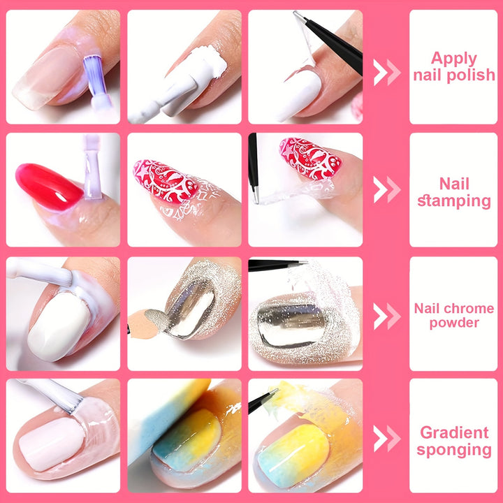 TWOING Peel Off Nail Polish Barrier, 7ml Soak-Off Liquid Latex Tape.