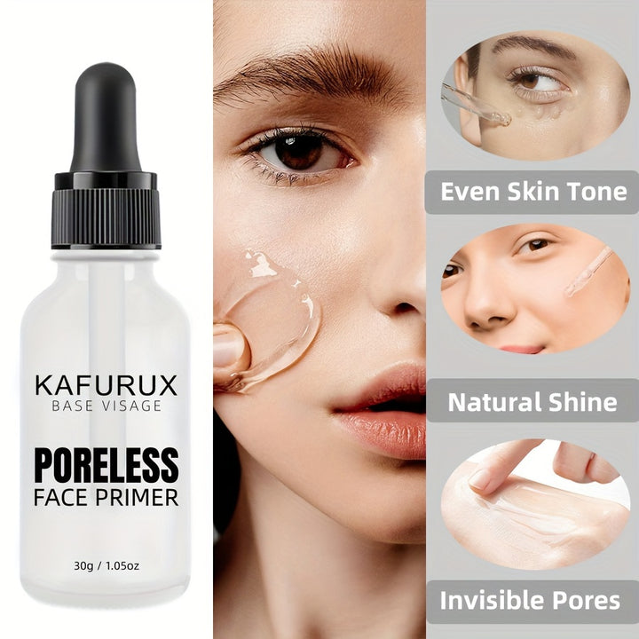 KAFURU Poreless Face Primer 1.05oz - Nature Finish Cream, Hydrating & Oil-Control.