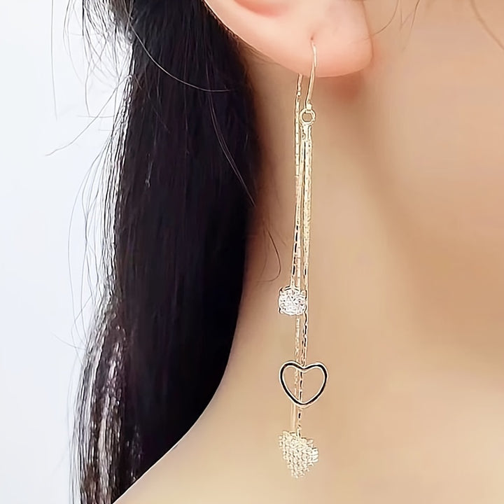 Heart & Tassel Earrings.