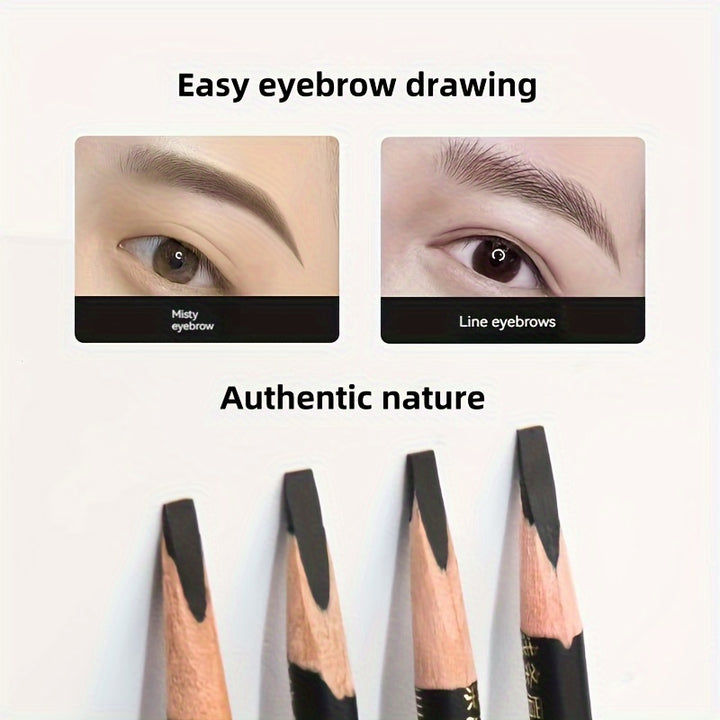 Waterproof Eyebrow Pencil Filling Contour Eyebrow Pencil Black Dark Brown Colorfast Tatto.