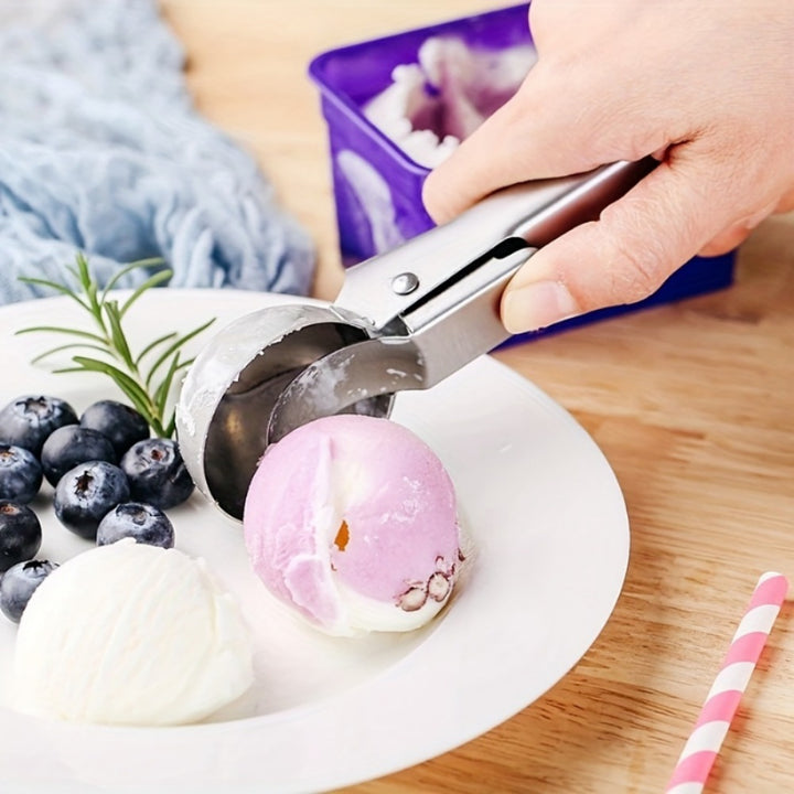 Premium Stainless Steel Ice Cream Scoop with Trigger.