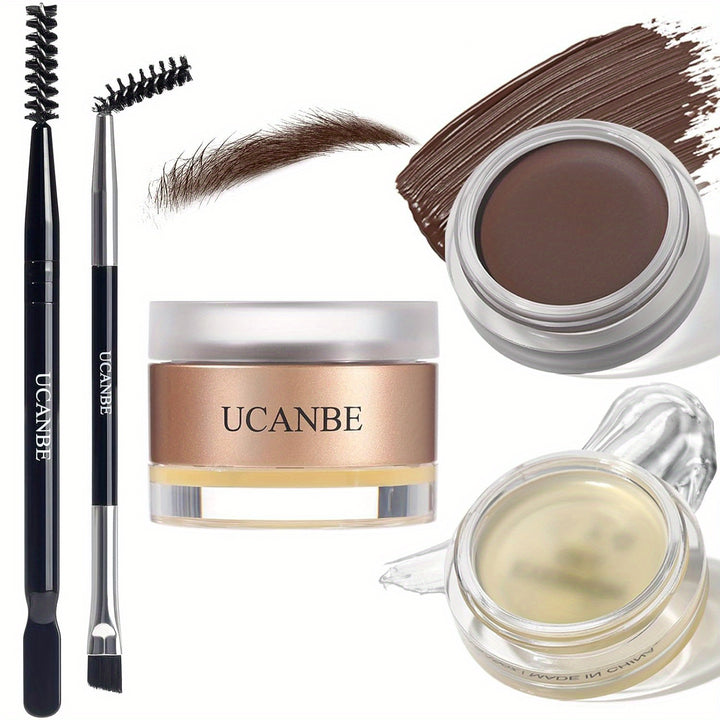 2pcs UCANBE Waterproof Eyebrow Gel & Styling Wax Kit.