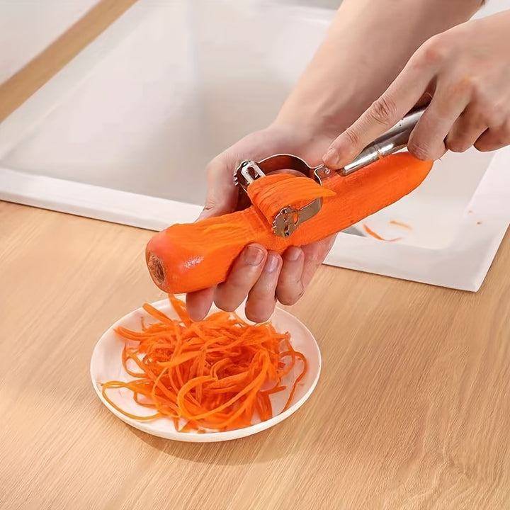 Stainless Steel Vegetable Spiralizer - Multifunctional Fruit & Veggie Slicer, Peeler.