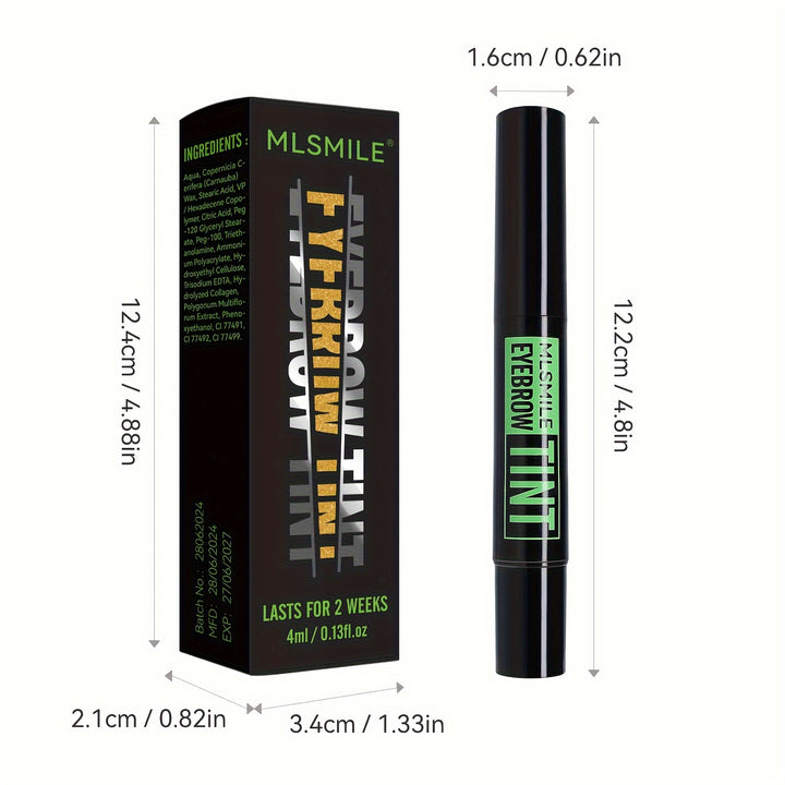 MLSMILE Eyebrow Tint Set: Waterproof Semi-Permanent Eyebrow.