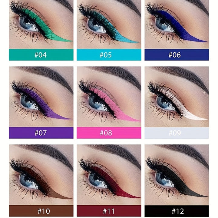 12pcs/Pack Matte Liquid Eyeliner  Waterproof.