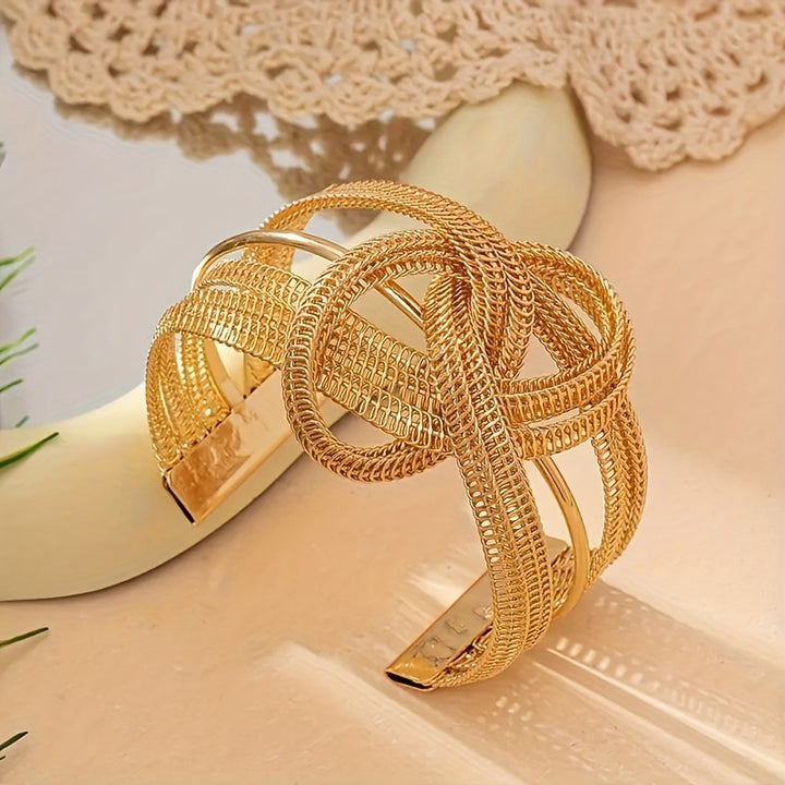 Cuff Bangle Bracelet  18K Gold Plated .