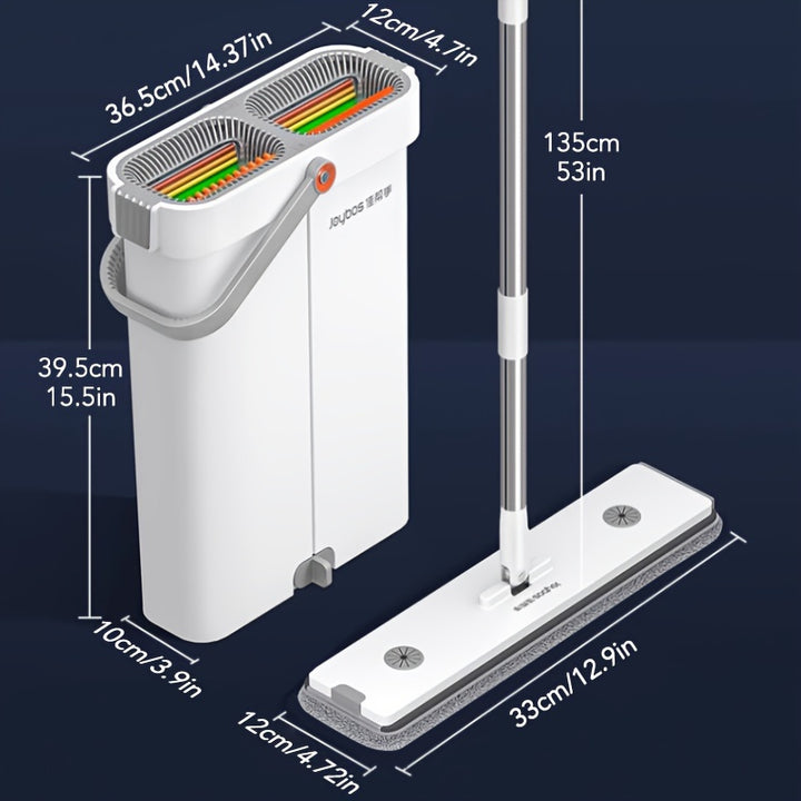 7-fold Scraper Cleaner: Home Cleaning Tool with 7-fold Scraper and Water Tank.