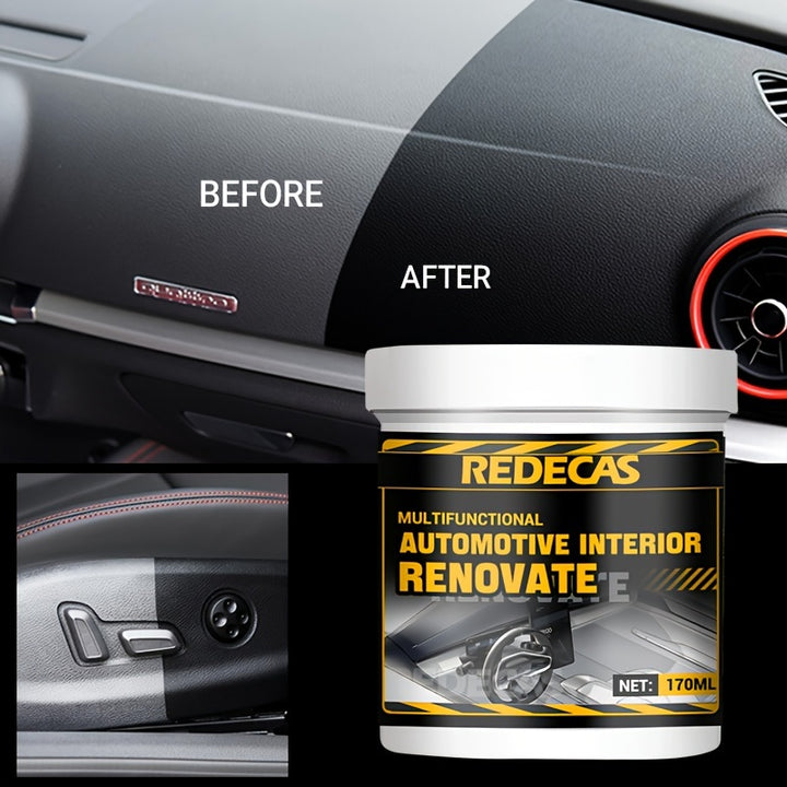 REDECAS Multifunctional Automotive Interior Renovate Wax - 170ml - ABS Resin Material.