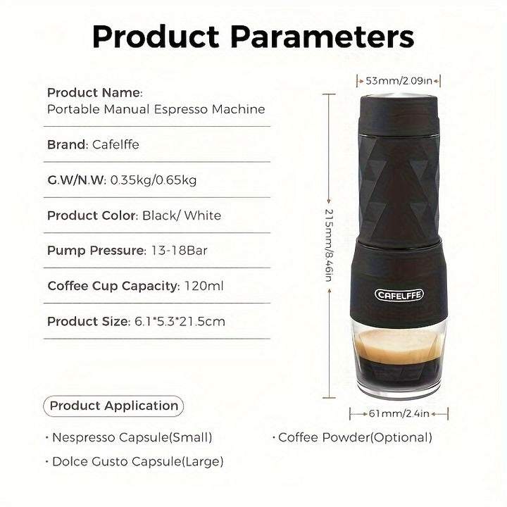 Cafelffe 3 In 1 Portable Coffee