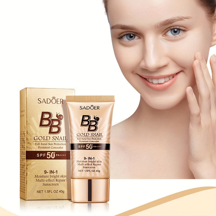 Golden Snail BB Cream, Makeup Cream Primer Cream, Concealer Moisturizing Toning Makeup Front Cream