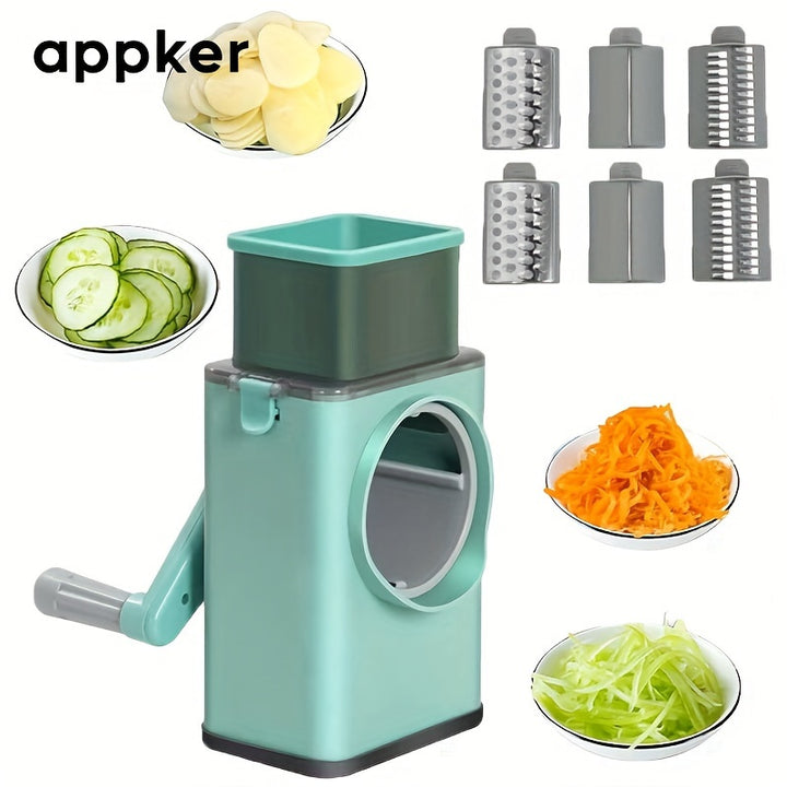 Appker Multifunctional Rotary Cheese Grater.