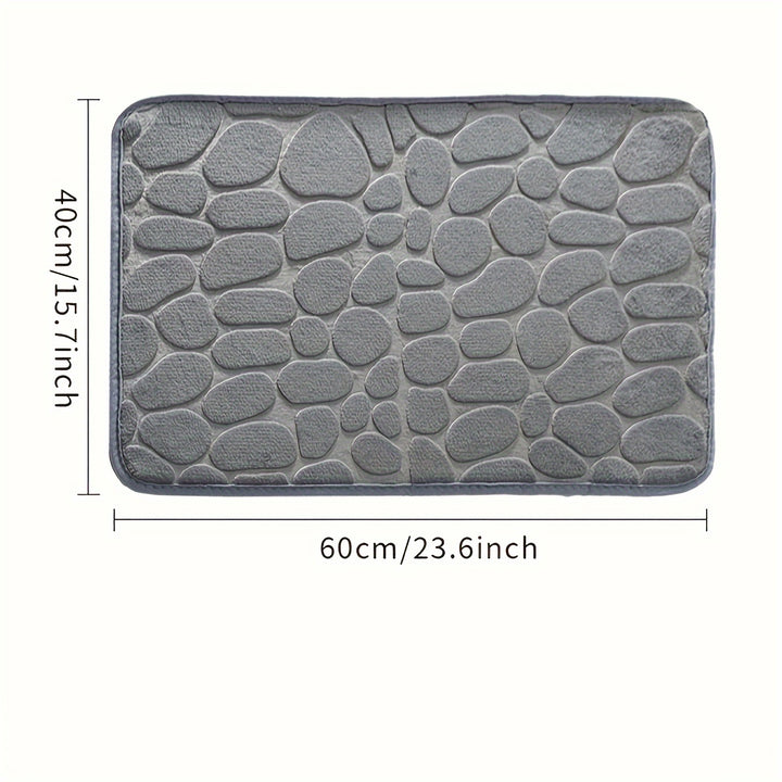 Non-Slip Bath Rug with PVC Backing.