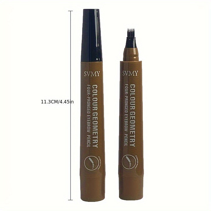 Long-lasting Smooth 4 Split Head Liquid Eyebrow Pencil, Natural.