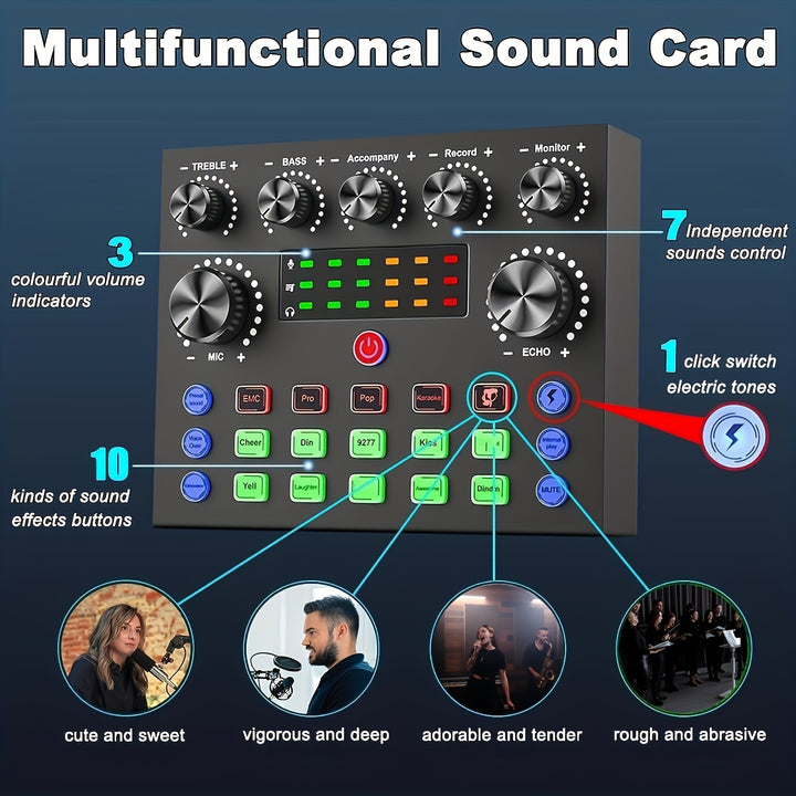 Podcast Equipment Bundle, V8s Audio Interface.