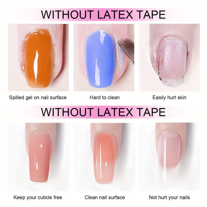 TWOING Peel Off Nail Polish Barrier, 7ml Soak-Off Liquid Latex Tape.