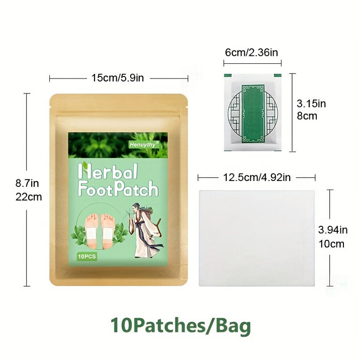 40pcs/4bags Deep Cleansing Foot Patch, Natural Bamboo Vinegar Ginger Powder Foot Pad.