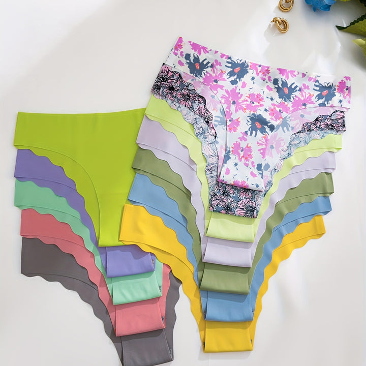 12pcs panties in different colors