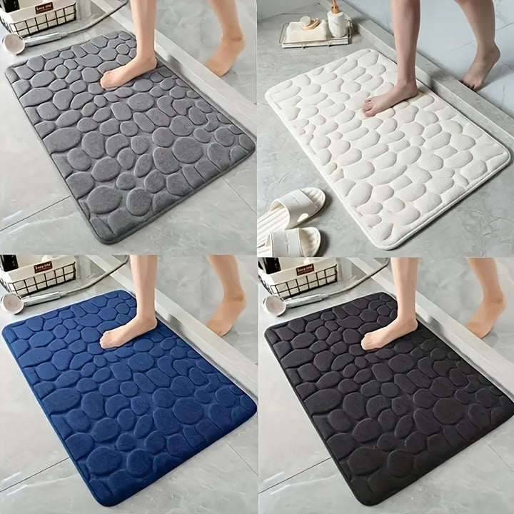 Non-Slip Bath Rug with PVC Backing.