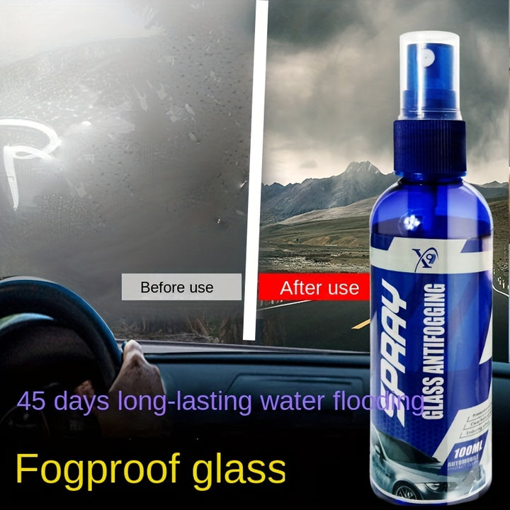 Long-Lasting Anti-Fog Spray For Car Glass And Helmets, Easy.