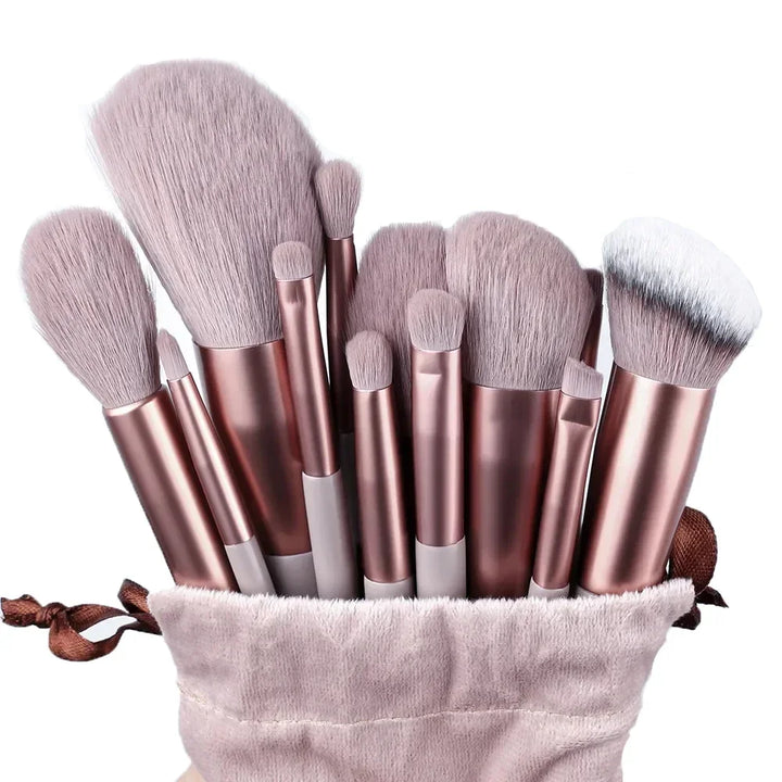 13Pcs Soft Fluffy Makeup Brushes Set for cosmetics Foundation Blush.