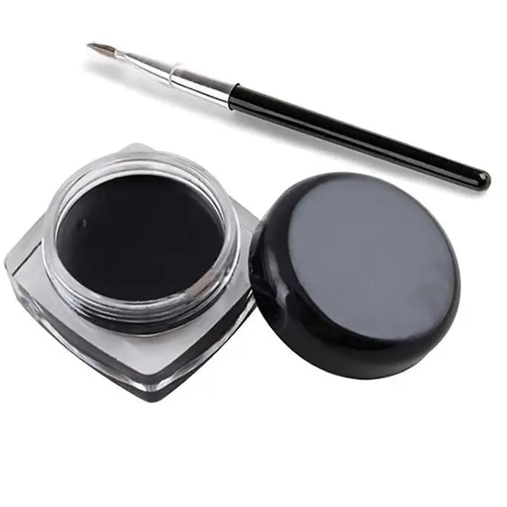 Black Eyeliner Cream Waterproof Beauty Cosmetics Long Lasting.