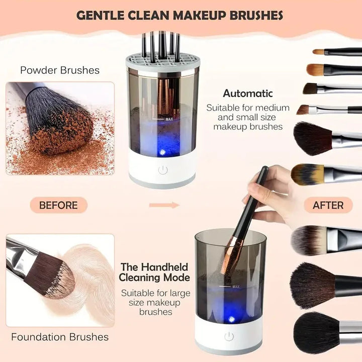 Makeup Brush Cleaner with Rubber Makeup.