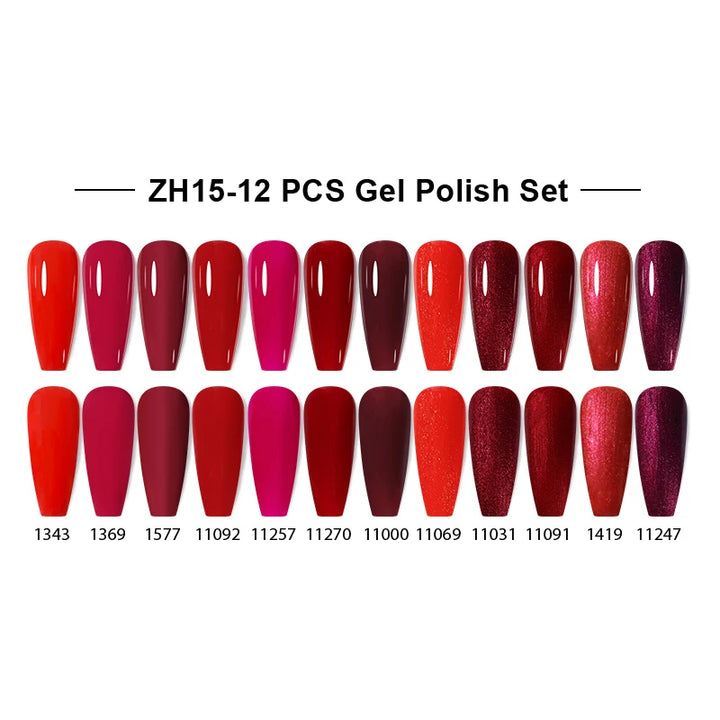 NAILCO 12pcs/Set Gel Nail Polish.