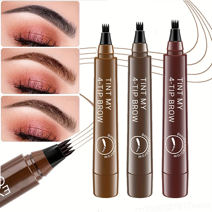 4 Point Eyebrow Pencil Maquillajes Para Mujer Waterproof.