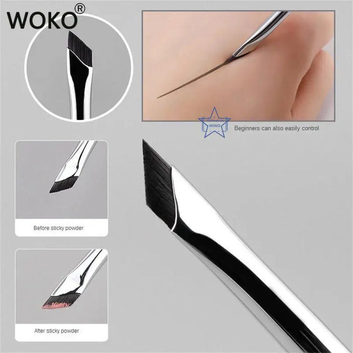 Upgrade Blade Eyeliner Brush Ultra Thin Fine Angle Flat Eyebrow.