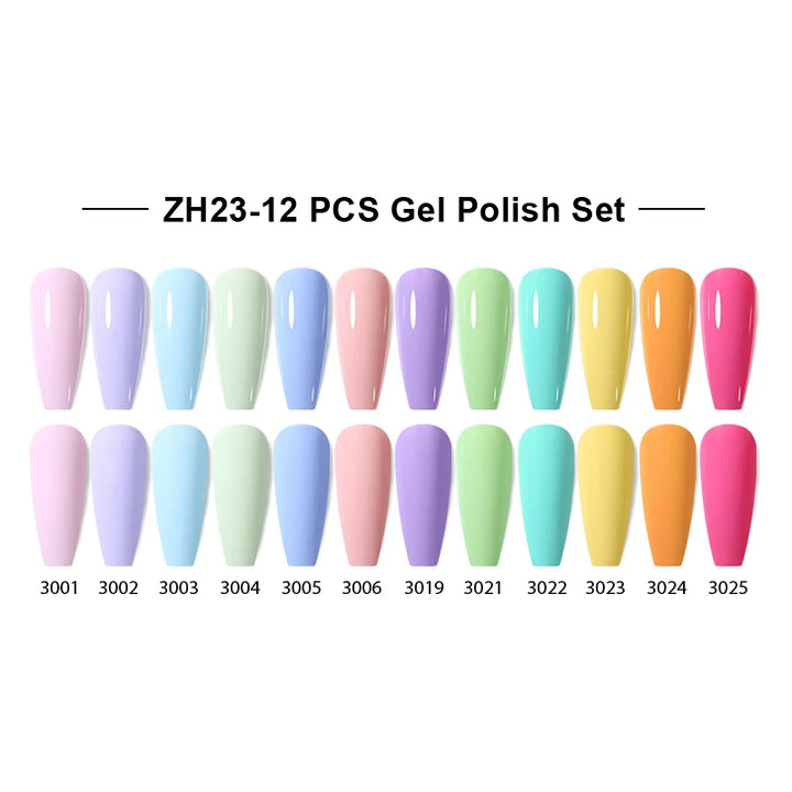 NAILCO 12pcs/Set Gel Nail Polish.