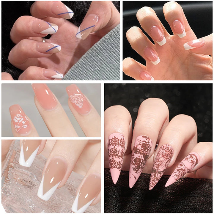 Nail Stamping Plates Pure Clear Jelly Nails.