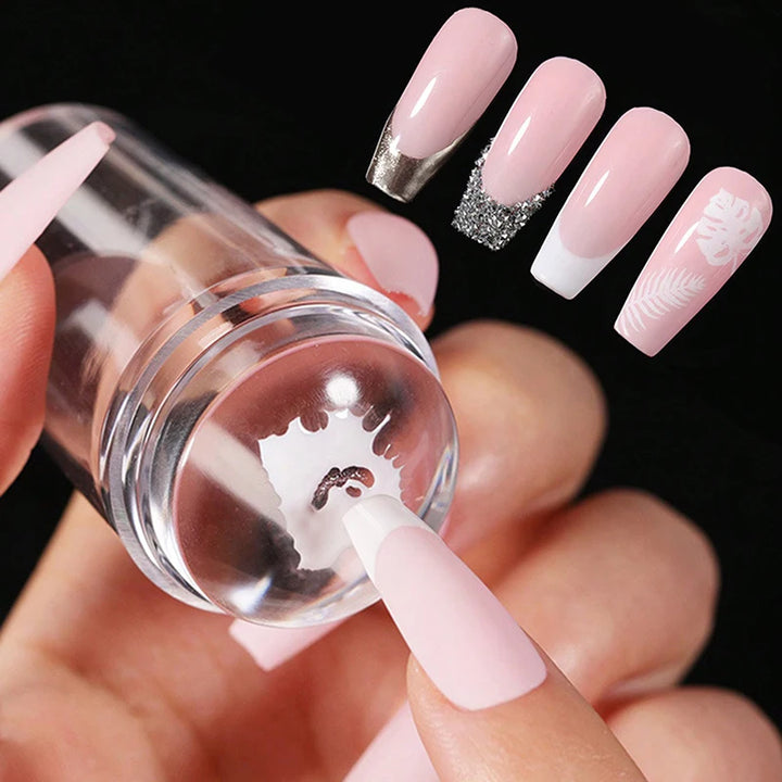 Nail Stamping Plates Pure Clear Jelly Nails.