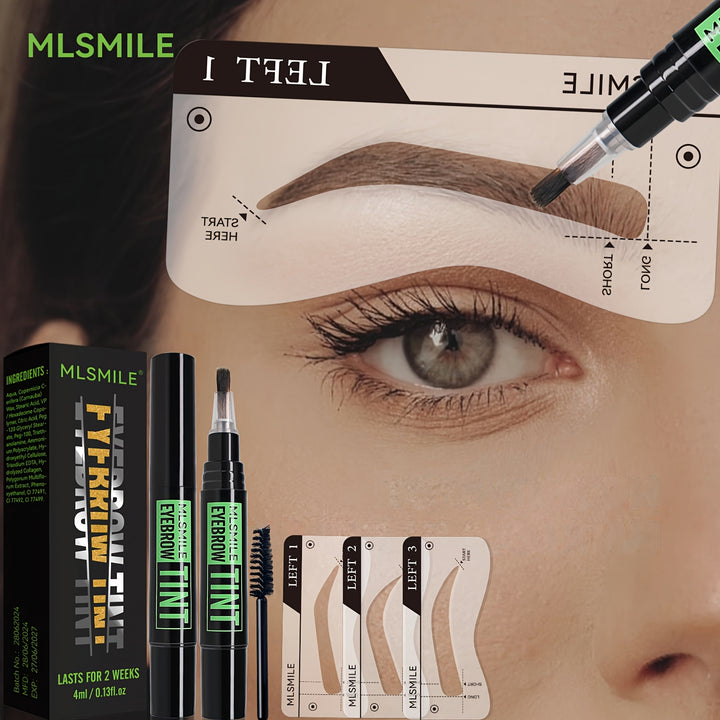 MLSMILE Eyebrow Tint Set: Waterproof Semi-Permanent Eyebrow.