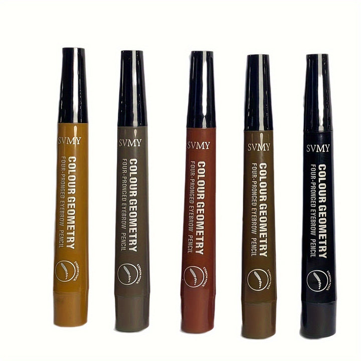 Long-lasting Smooth 4 Split Head Liquid Eyebrow Pencil, Natural.