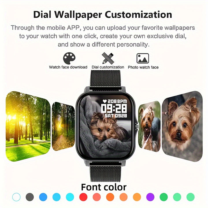 2024 Trendy Smartwatch with Full Touch Display & Wireless Calling -