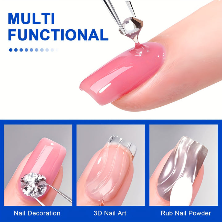 TWOING 30g UV Cured Rhinestone Adhesive - Strong, Long-Lasting Gel Glue for Nail Art.