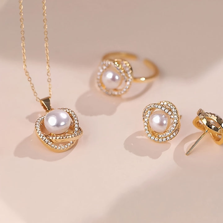 Elegant 4pcs Jewelry Set for Women.