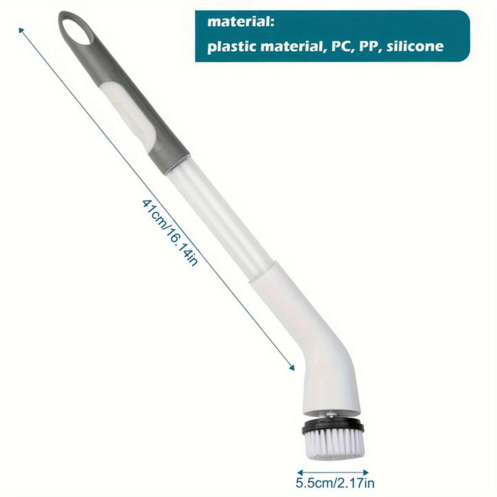 Electric Rotating Scrubber, with 4/7 Replaceable Brush Heads.