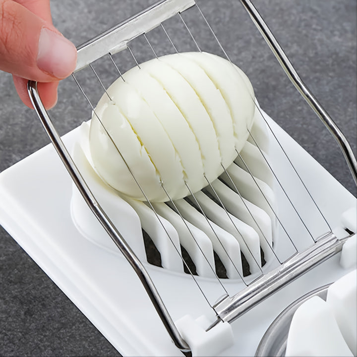 1pc Household Multifunctional Egg Cutter, Egg Slicer For Hard Boiled Eggs, 2 In 1 Egg.