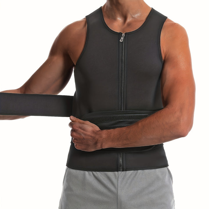 Men's Neoprene Sauna Suit With Zipper.