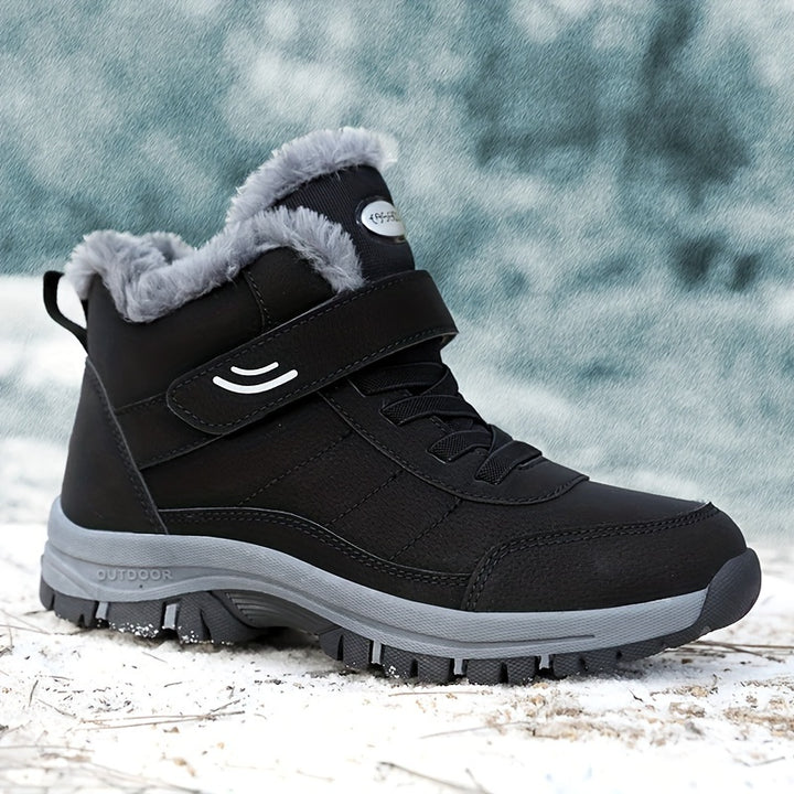 Women's Winter Snow BShoes oots, Plush Lined Non-slip Warm High-top Sneakers, Casual.