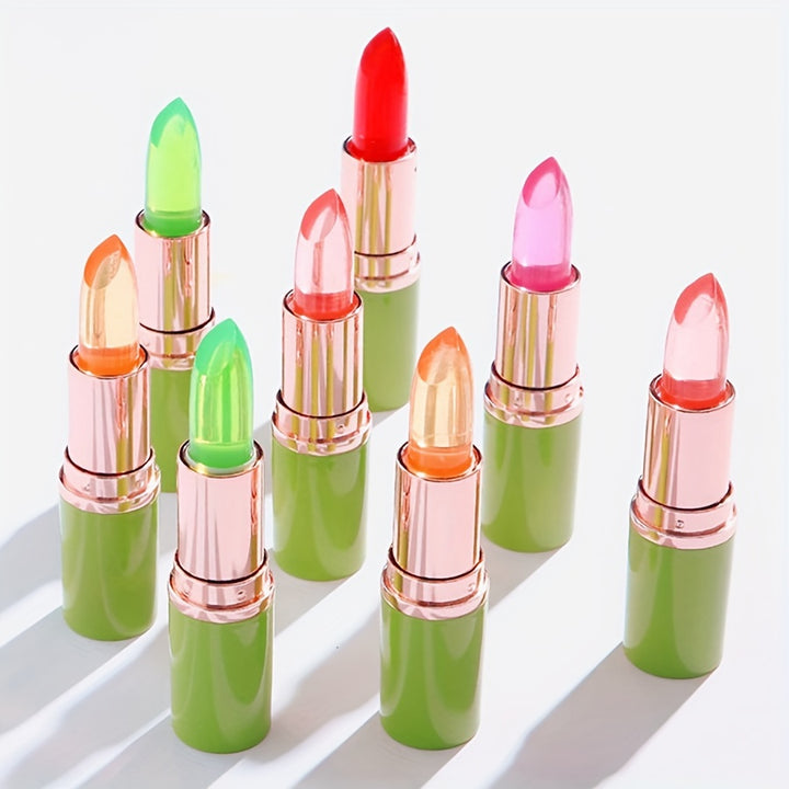 Moisturize Aloe Vera Lipstick, Magic Temperature Color Change Lip Balm Long Lasting.