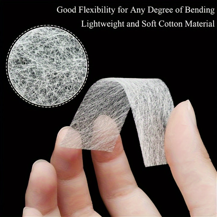 50pcs Fiberglass Nail Extension Wraps, Unscented, Invisible Silk Fiber for Nail Repair.