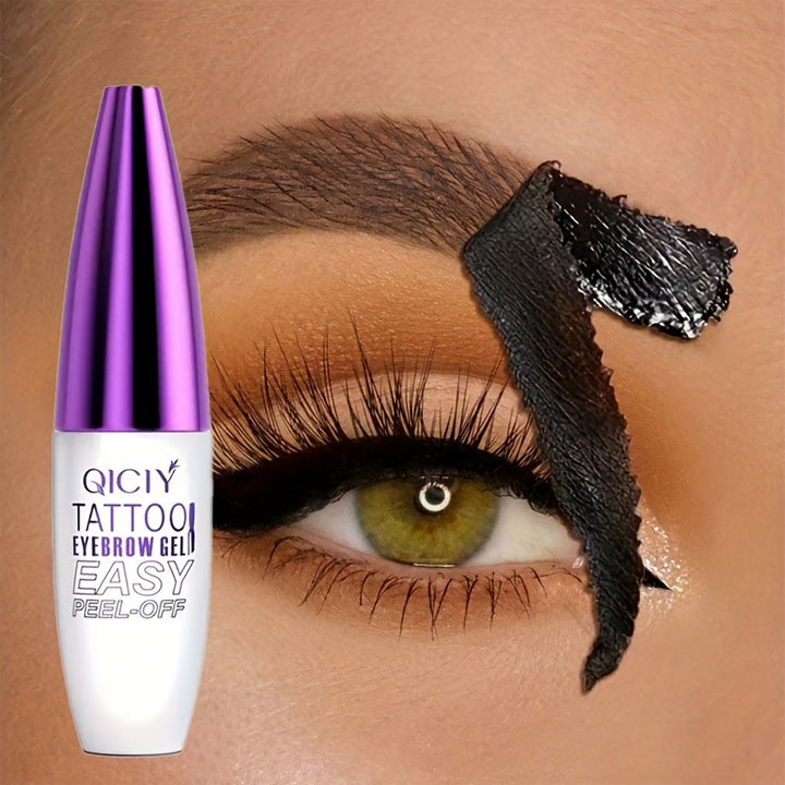 QICQ Tattoo Easy Peel-Off Eyebrow Gel Set - Full Coverage Waterproof.