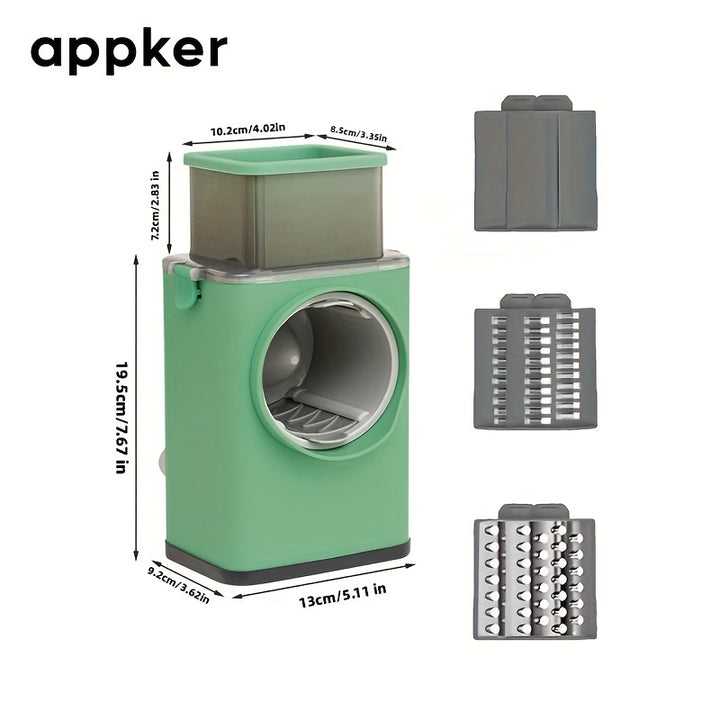 Appker Multifunctional Rotary Cheese Grater.