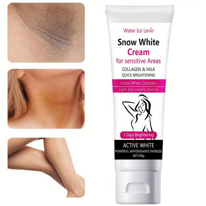 Snow White Bleach Cream: Lightening Lotion with Vitamin C, Nicotinamide & Centella.