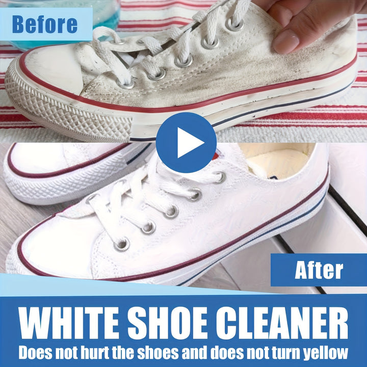 Earepis White Shoe Cleaner: 3.53oz+Sponge, Shoe Cleaning & Repair Kit, Brightens..