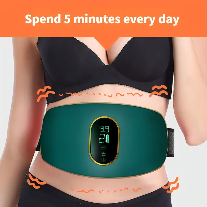 Rechargeable Abdominal Massage Belt for Fat Burning, Slimming, and Shaping.